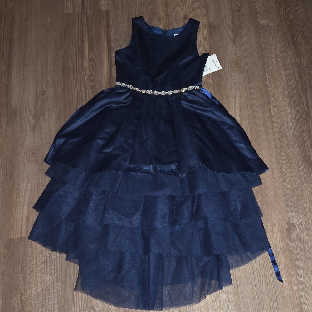 Elegant Navy Blue Kids Dress